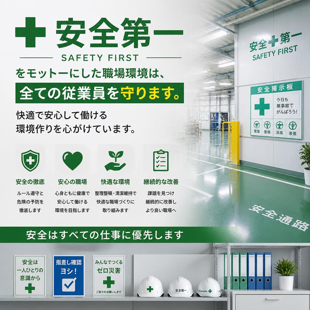 安全対策と快適な職場